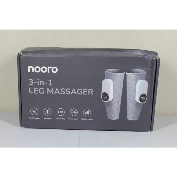 Nooro 3-in-1 Leg Massager with Vibration, Compression, and Heat Therapy - Picture 1 of 2